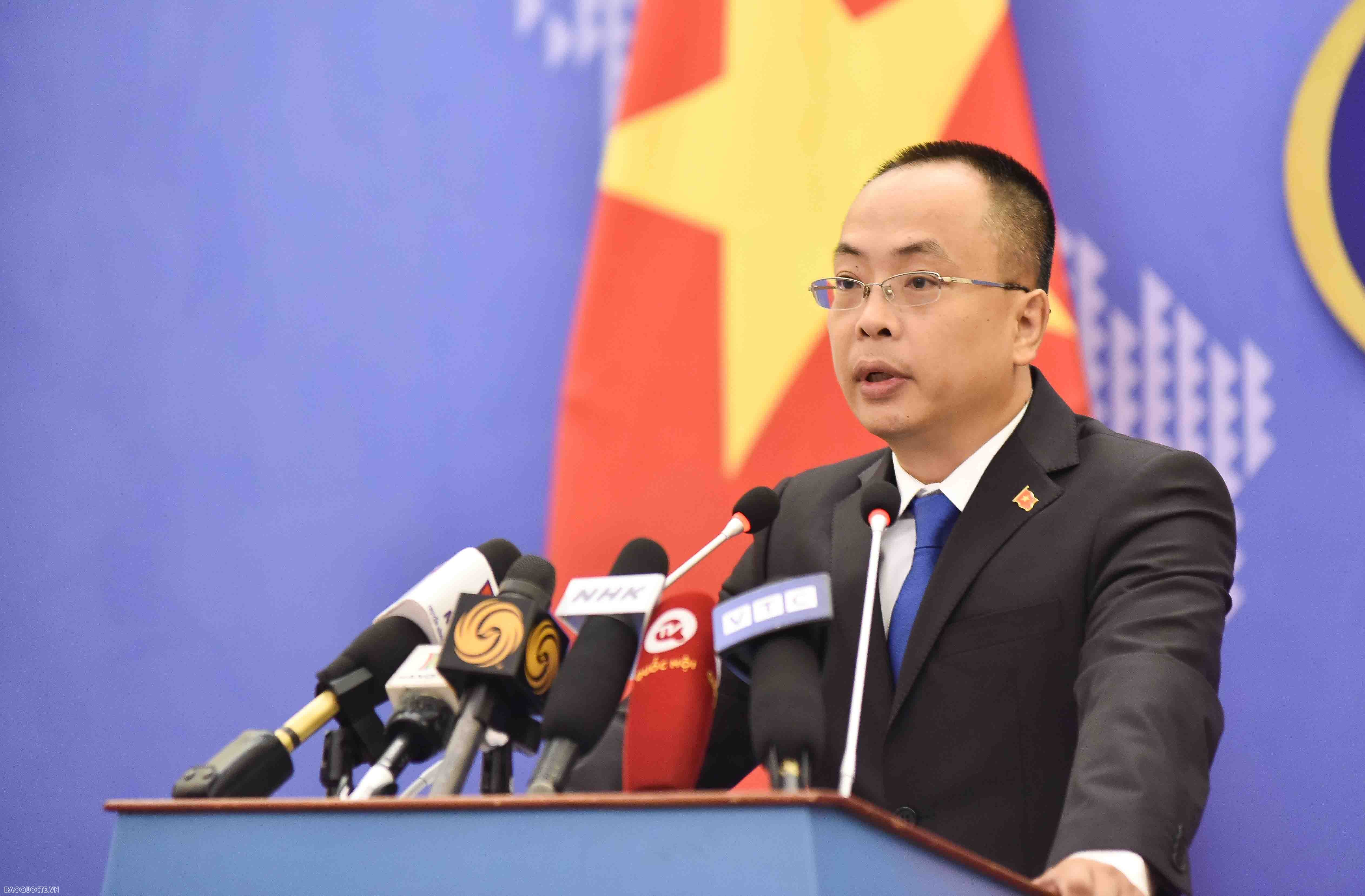 Việt Nam kiên quyết phản đối hành vi vi phạm chủ quyền đối với quần đảo Hoàng Sa của Việt Nam Phản ứng của Việt Nam về các hành vi vi phạm chủ quyền tại quần đảo Hoàng Sa