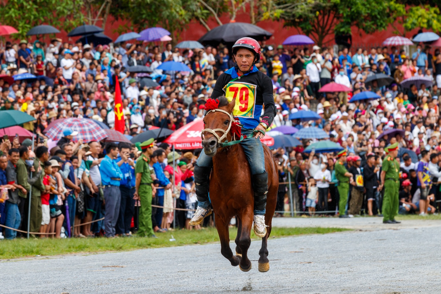 [Chùm ảnh] Hấp dẫn giải đua ngựa thồ nơi 