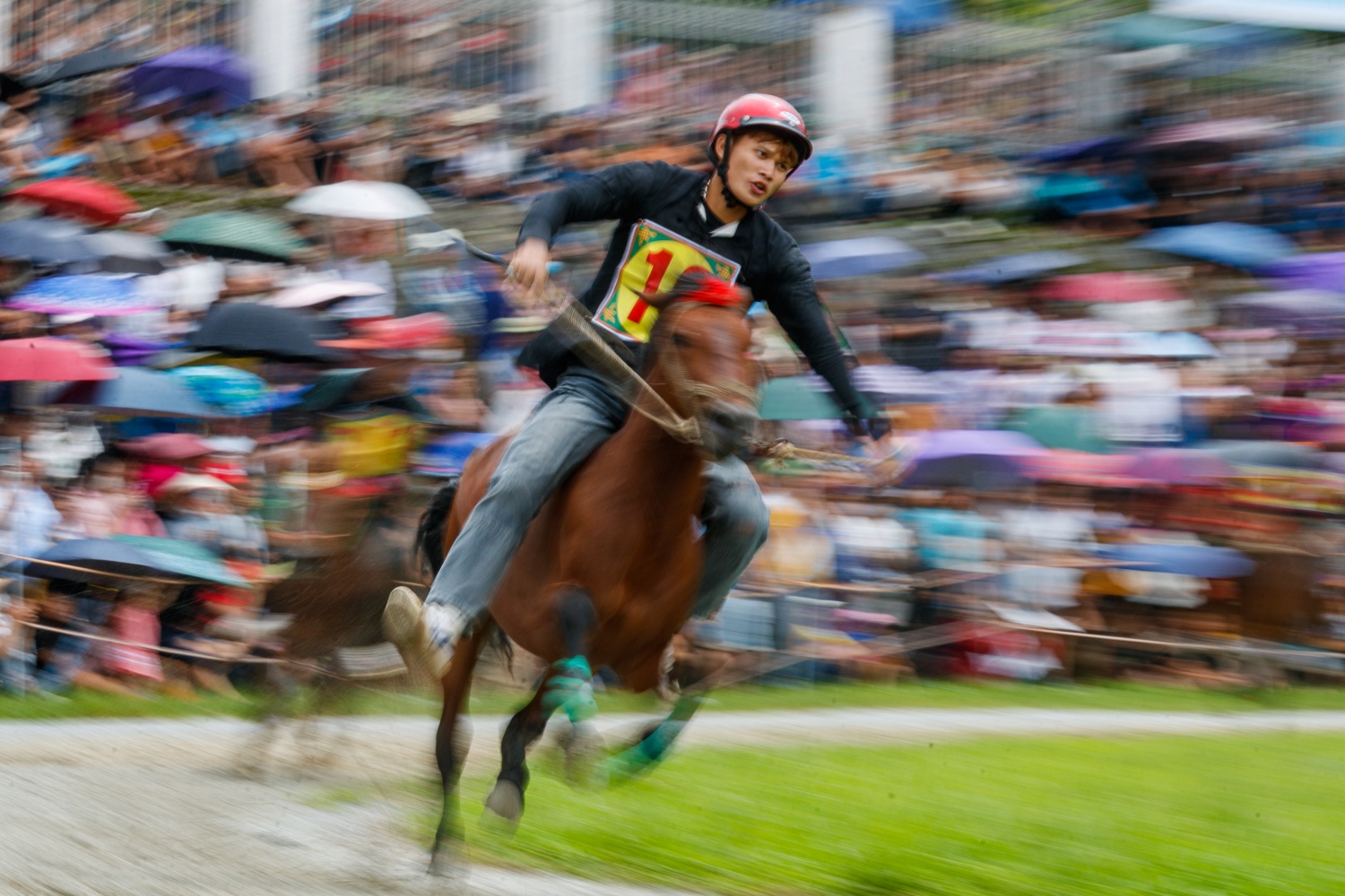 [Chùm ảnh] Hấp dẫn giải đua ngựa thồ nơi 