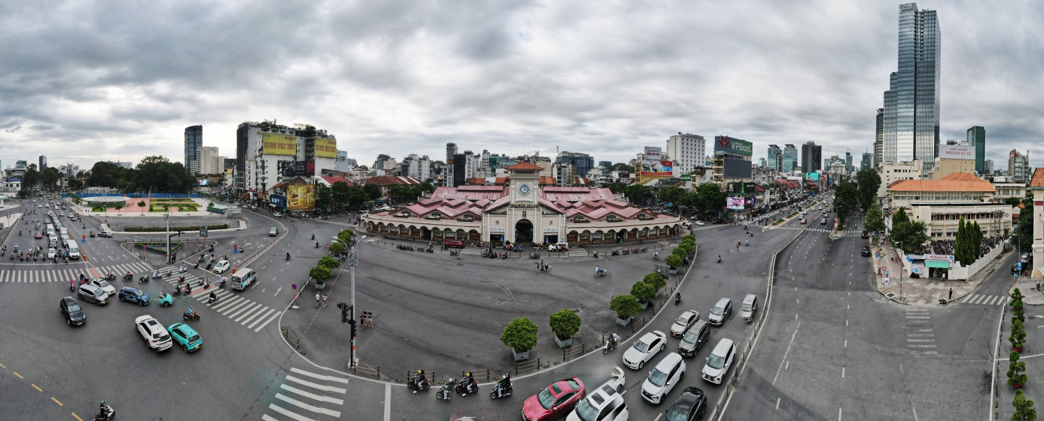 [Chùm ảnh] Quảng trường trước chợ Bến Thành sẽ bố trí nhiều mảng xanh