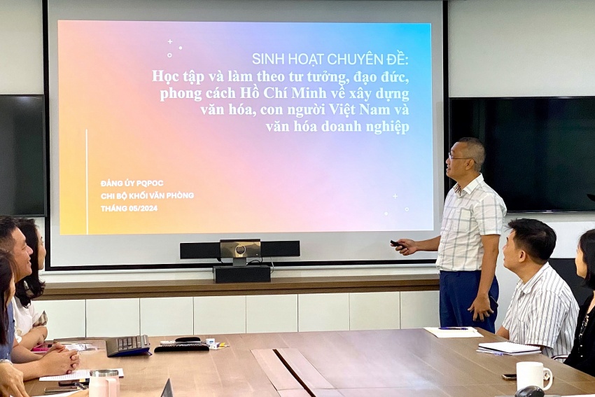 Đảng bộ PQPOC học tập và làm theo Bác về xây dựng văn hóa
