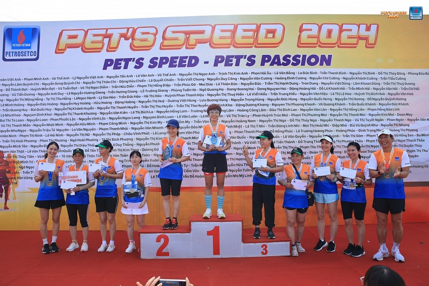 Giải chạy PET’S SPEED 2024 chào mừng 28 năm Ngày thành lập PETROSETCO
