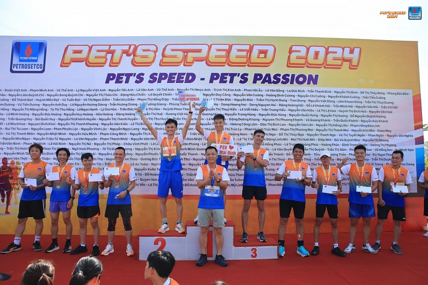 Giải chạy PET’S SPEED 2024 chào mừng 28 năm Ngày thành lập PETROSETCO