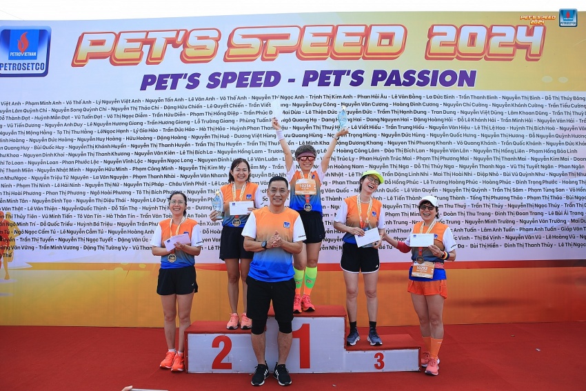Giải chạy PET’S SPEED 2024 chào mừng 28 năm Ngày thành lập PETROSETCO