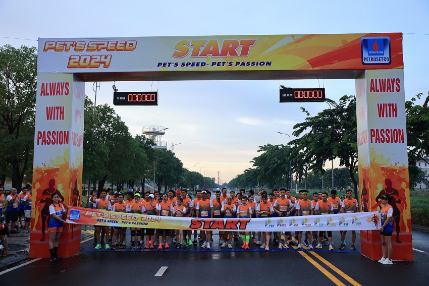 Giải chạy PET’S SPEED 2024 chào mừng 28 năm Ngày thành lập PETROSETCO