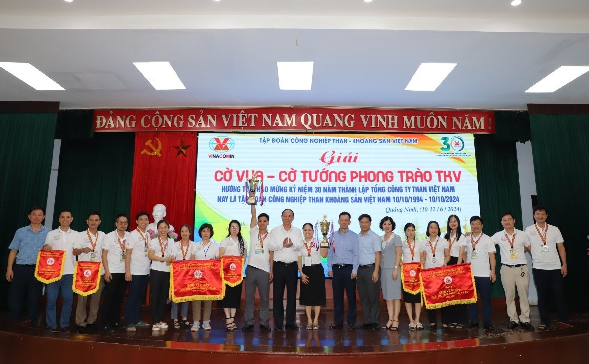 Than Hòn Gai đoạt hạng Nhất toàn đoàn Giải Cờ vua - Cờ tướng phong trào TKV năm 2024