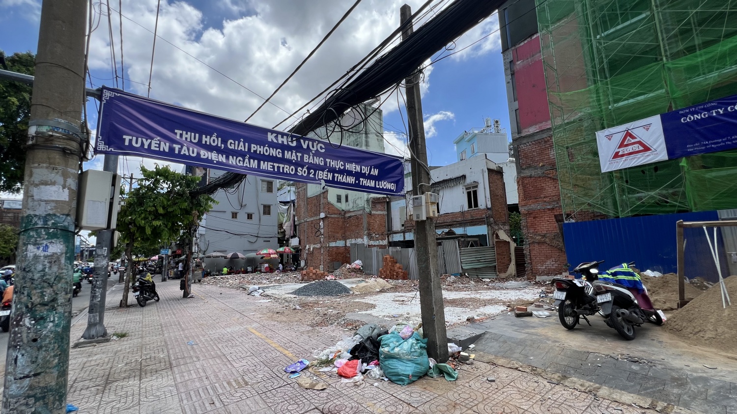 [Chùm ảnh] Hiện trạng mặt bằng thi công tuyến Metro số 2