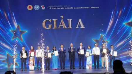 122 tác giả, nhóm tác giả được vinh danh tại Lễ trao Giải báo chí Quốc gia lần thứ XVIII