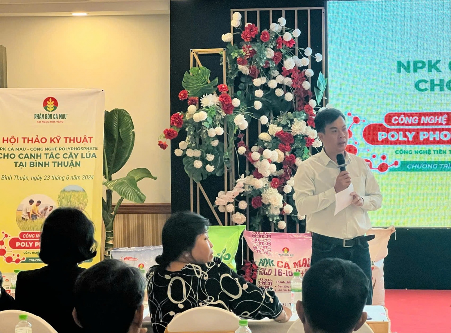 PVCFC tổ chức Hội thảo “NPK Cà Mau - Công nghệ Polyphosphate cho canh tác cây lúa tại Bình Thuận”