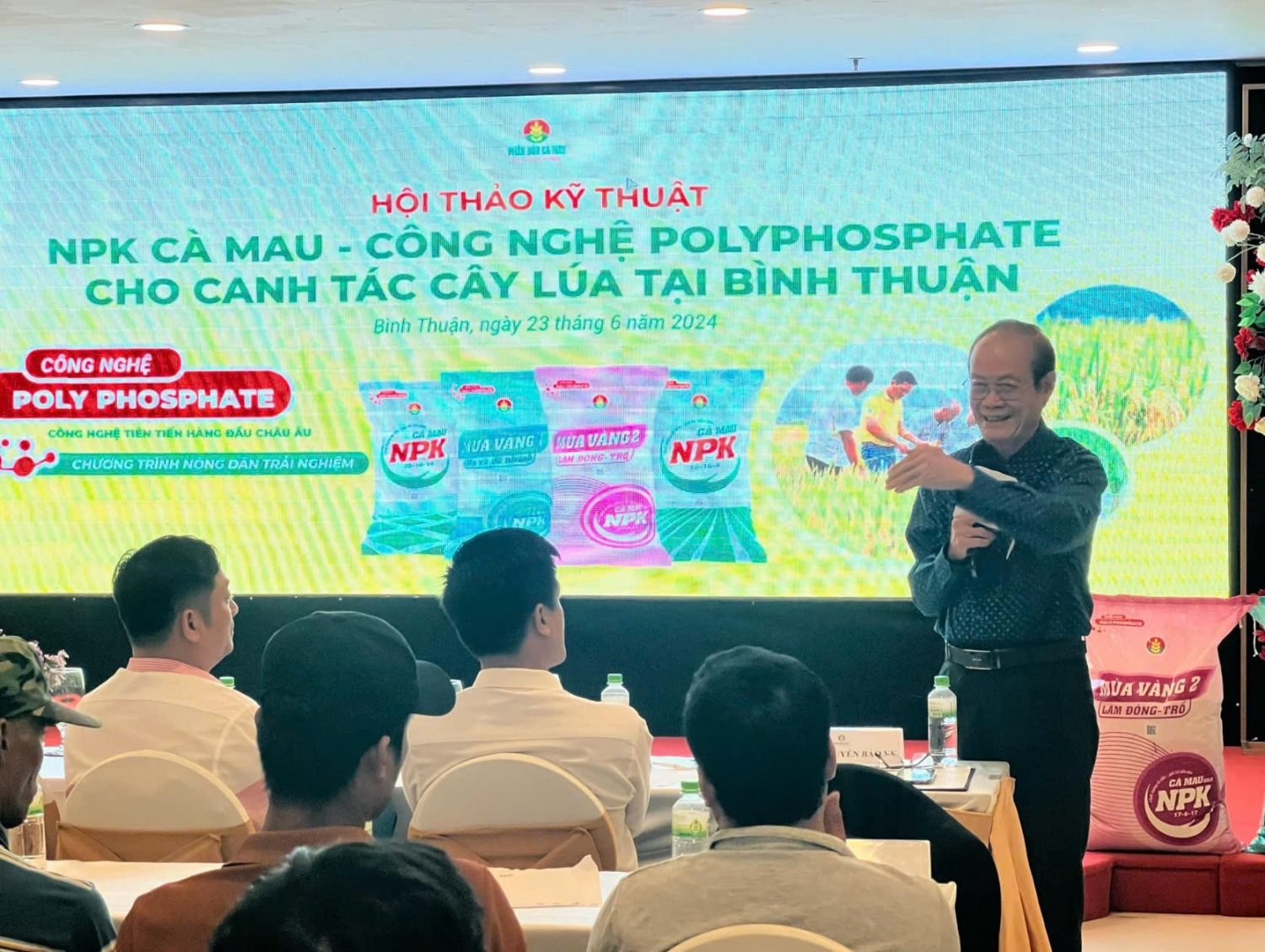 PVCFC tổ chức Hội thảo “NPK Cà Mau - Công nghệ Polyphosphate cho canh tác cây lúa tại Bình Thuận”