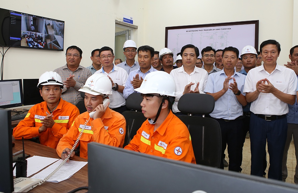 Đóng điện hòa lưới thành công Dự án Trạm biến áp 500kV Thanh Hóa và đấu nối