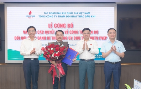 [VIDEO] Bổ nhiệm đồng chí Nguyễn Thiện Bảo giữ chức vụ Bí thư Đảng ủy, Chủ tịch HĐTV PVEP