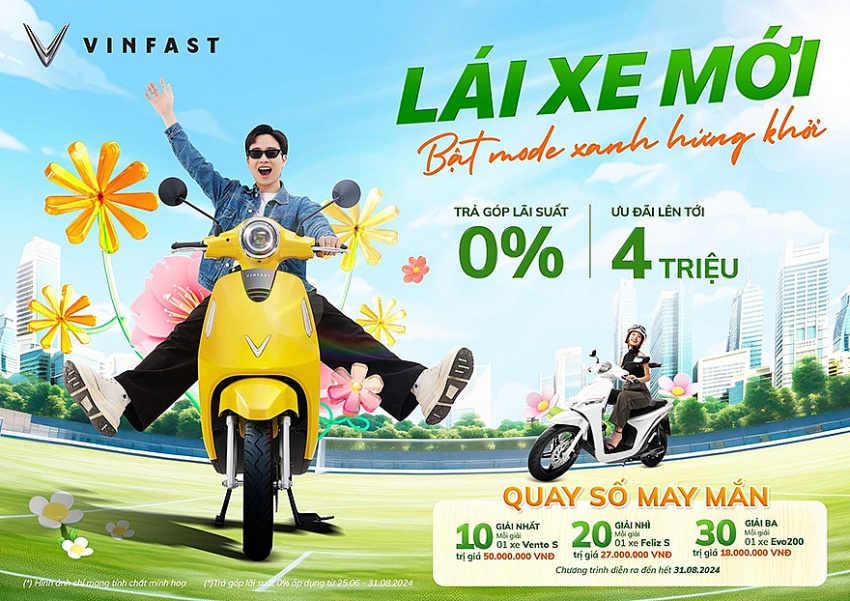 VinFast triển khai chương trình ưu đãi mùa hè hấp dẫn cho xe máy điện