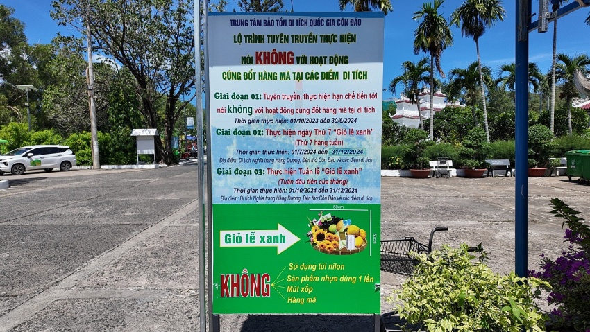 Côn Đảo: “Nói không với hoạt động cúng đốt hàng mã”