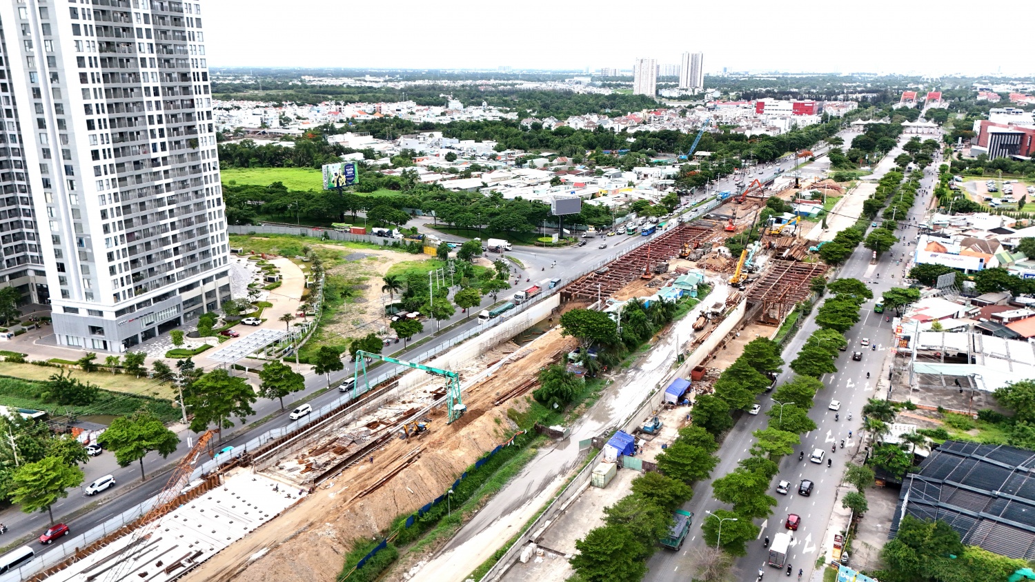 [Chùm ảnh] Cận cảnh dự án hầm chui Nguyễn Văn Linh - Nguyễn Hữu Thọ