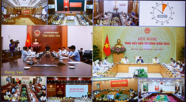 Hội nghị được kết nối trực tuyến từ trụ sở Chính phủ tới trụ sở UBND các tỉnh, thành phố trực thuộc Trung ương.