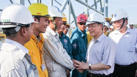 Đồng chí Tổng Bí thư luôn động viên, tin tưởng sự phát triển của Tập đoàn Dầu khí Việt Nam và đội ngũ người lao động Dầu khí