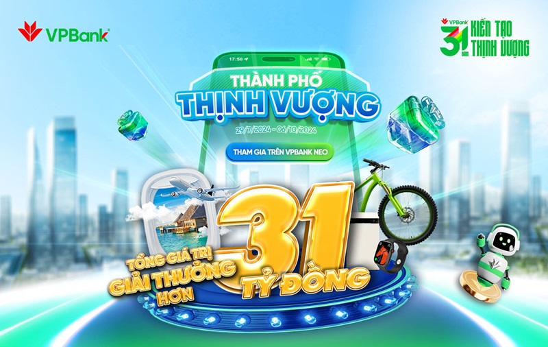 VPBank dành tặng cho khách hàng 31 tỷ đồng quà tặng dịp sinh nhật
