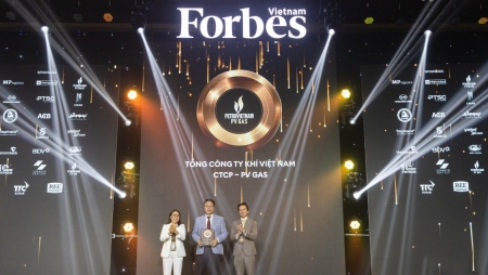 PV GAS 12 năm liên tiếp nhận vinh danh “Top 50 công ty niêm yết tốt nhất” của Forbes Việt Nam