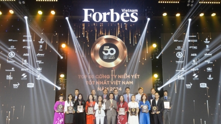 5 doanh nghiệp Dầu khí nhận vinh danh “Top 50 công ty niêm yết tốt nhất” của Forbes Việt Nam