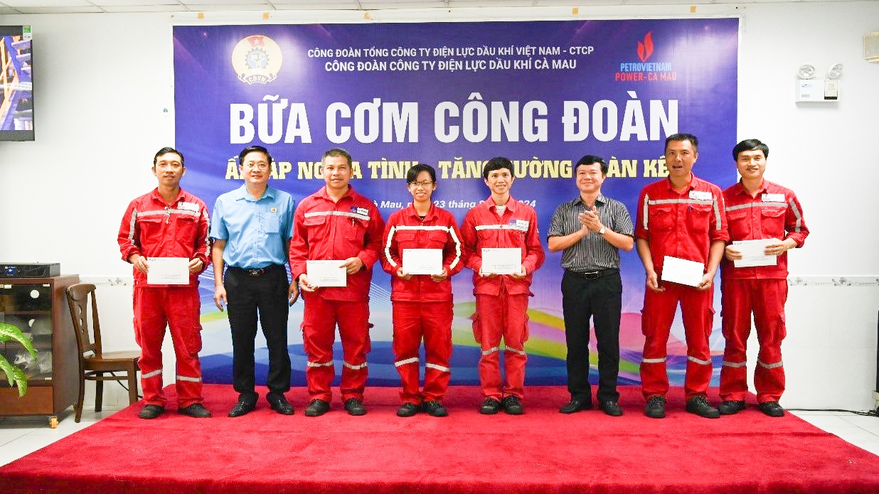 Công đoàn PV Power Cà Mau tổ chức “Bữa cơm Công đoàn” gắn kết đoàn viên, người lao động