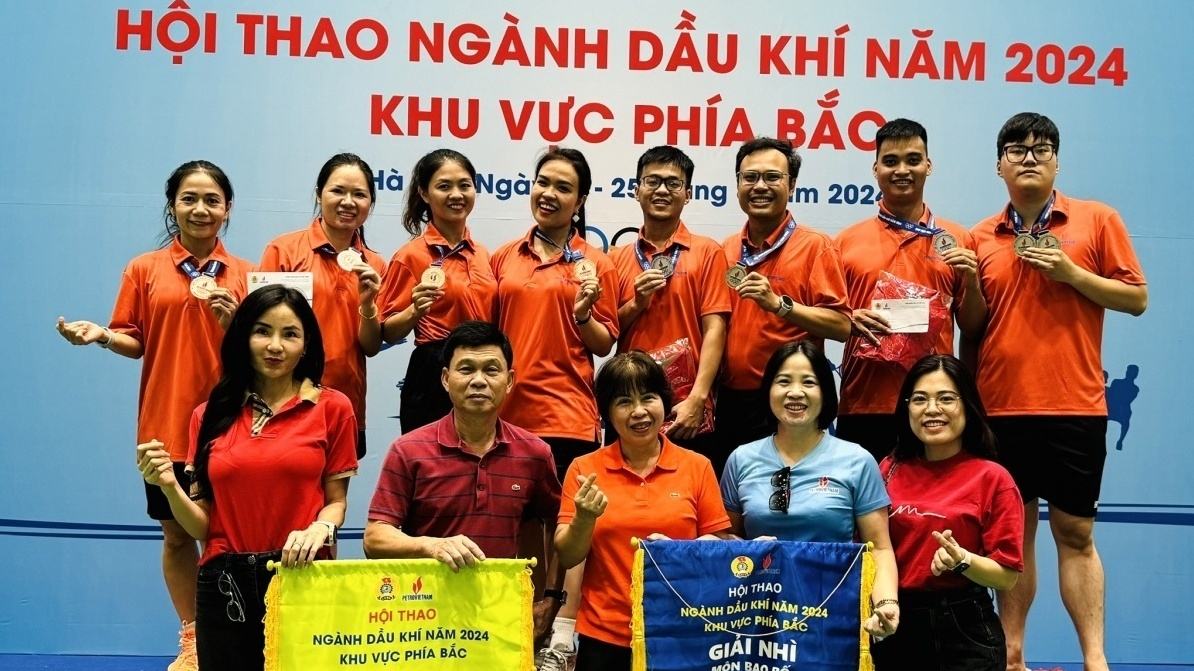Công đoàn PV Power đạt nhiều giải cao tại Hội thao ngành Dầu khí khu vực phía Bắc 2024