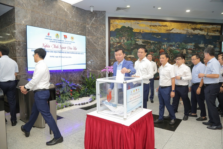 Petrovietnam phát động ủng hộ đồng bào các địa phương bị ảnh hưởng bởi bão số 3 (Yagi) 