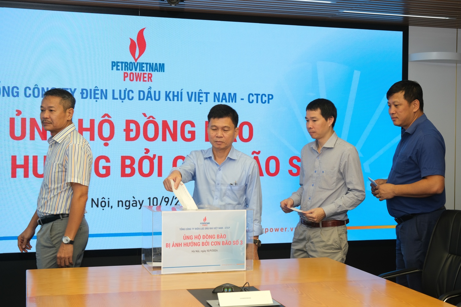 PV Power quyên góp ủng hộ đồng bào các địa phương chịu thiệt hại do bão số 3
