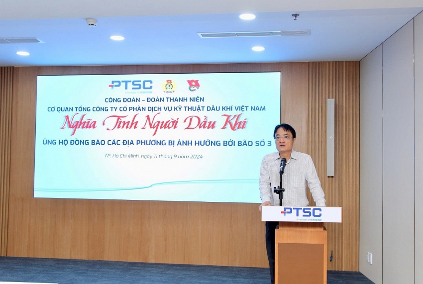 Công đoàn Cơ quan Tổng công ty PTSC tổ chức quyên góp ủng hộ đồng bào các địa phương bị ảnh hưởng bởi cơn bão số 3 Công đoàn Cơ quan Tổng công ty PTSC tổ chức quyên góp ủng hộ đồng bào các địa phương bị ảnh hưởng bởi cơn bão số 3
