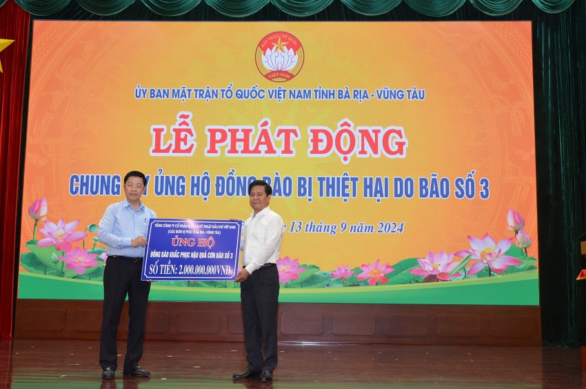 Bà Rịa – Vũng Tàu: Chung tay ủng hộ đồng bào miền Bắc bị thiệt hại do bão số 3 gây ra Bà Rịa - Vũng Tàu: Chung tay ủng hộ đồng bào miền Bắc bị thiệt hại do bão số 3