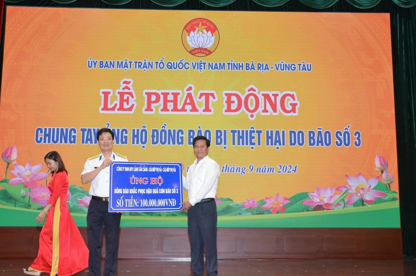 Bà Rịa – Vũng Tàu: Chung tay ủng hộ đồng bào miền Bắc bị thiệt hại do bão số 3 gây ra Bà Rịa - Vũng Tàu: Chung tay ủng hộ đồng bào miền Bắc bị thiệt hại do bão số 3