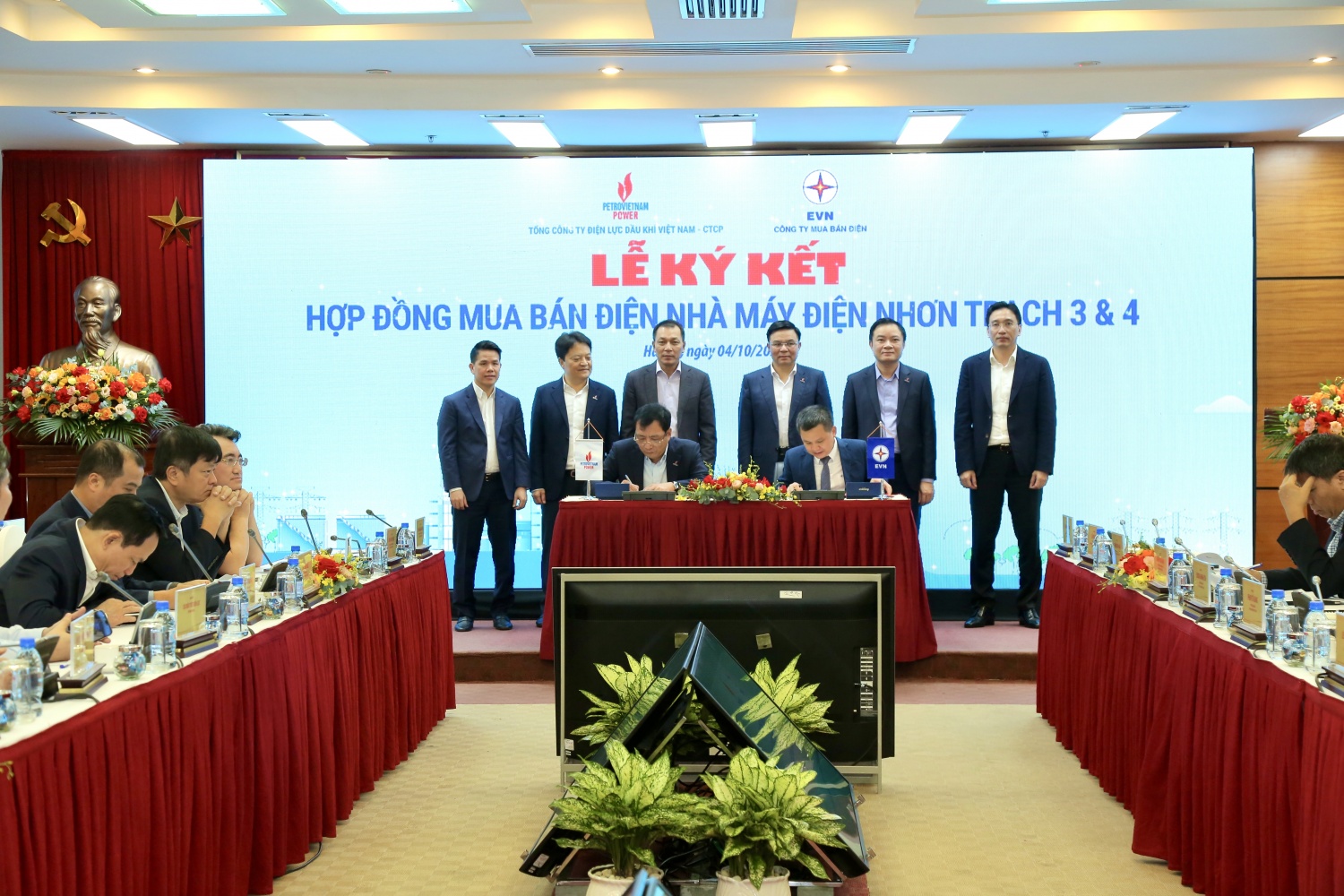 Ký kết Hợp đồng mua bán điện Nhà máy điện Nhơn Trạch 3&4