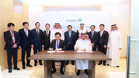 Petrovietnam và Saudi Aramco ký kết thỏa thuận khung hợp tác trong lĩnh vực thương mại dầu khí
