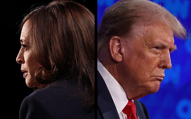 Phó tổng thống Mỹ Kamala Harris và ông Donald Trump. Ảnh: NBC Phó tổng thống Mỹ Kamala Harris và ông Donald Trump. Ảnh: NBC