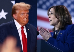 Ông Donald Trump đang dẫn trước bà Kamala Harris