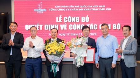 Công bố các quyết định bổ nhiệm lãnh đạo PVEP