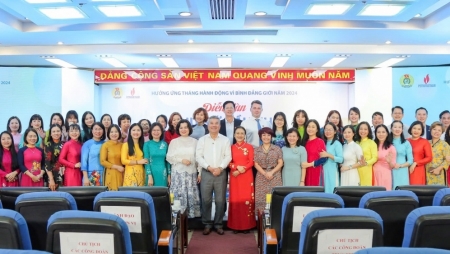 Tập đoàn và  CĐ DKVN tổ chức Hội nghị Vì sự tiến bộ Phụ nữ và công tác Nữ công năm 2024