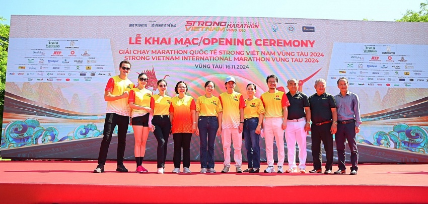 Khai mạc Giải chạy Marathon Quốc tế Strong Vietnam 2024 tại Vũng Tàu