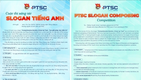 Đoàn Thanh niên PTSC phát động cuộc thi sáng tác slogan tiếng Anh