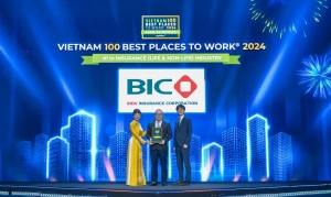 BIC được vinh danh Top 1 nơi làm việc tốt nhất ngành bảo hiểm Việt Nam khối doanh nghiệp lớn