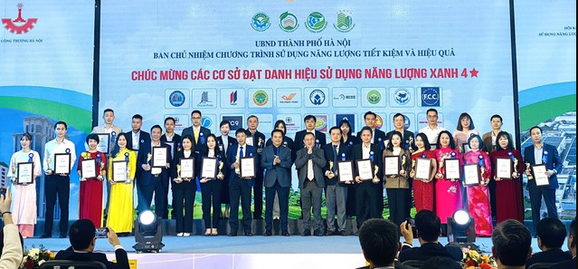 Hà Nội công nhận 83 cơ sở đạt danh hiệu “Sử dụng năng lượng xanh năm 2024”