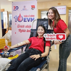 Tuần lễ hồng EVN lần thứ X: Đóng góp gần 11.600 đơn vị máu
