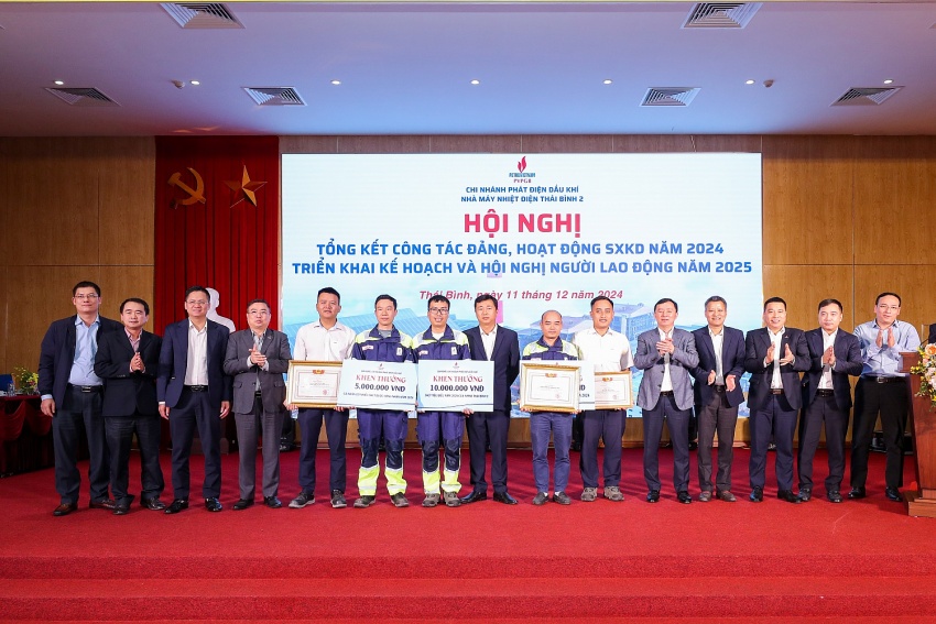 Nhà máy Nhiệt điện Thái Bình 2 vượt chỉ tiêu nhiều hạng mục trong sản xuất kinh doanh