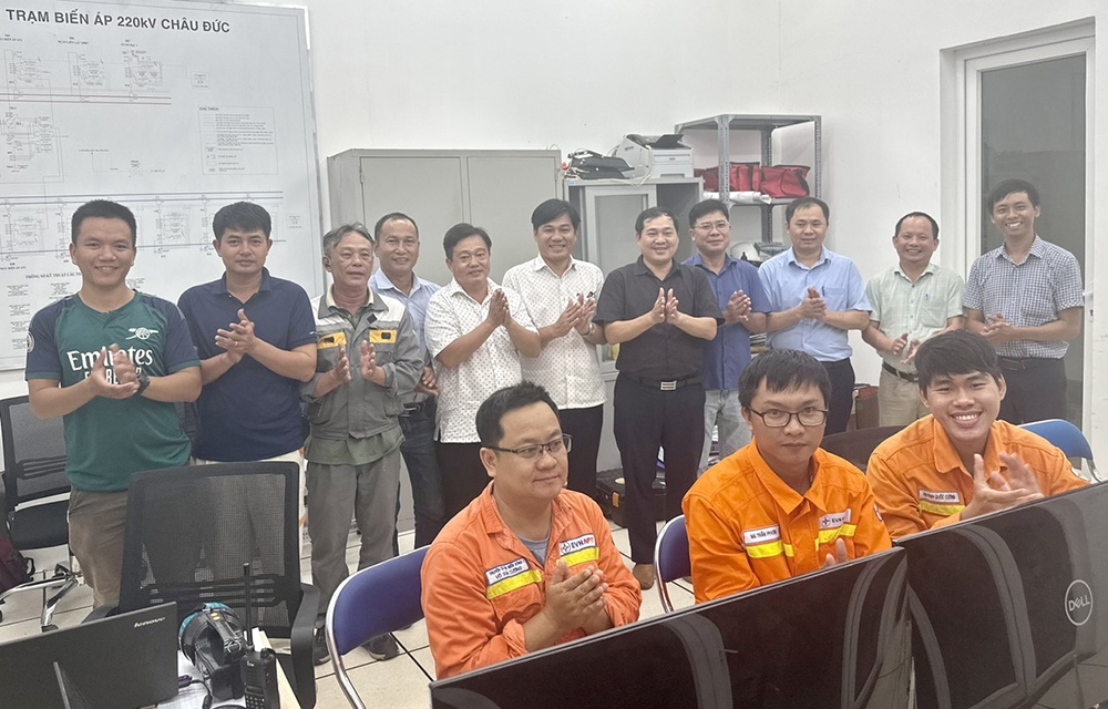 Đóng điện máy biến áp thứ 2 Trạm biến áp 220kV Châu Đức