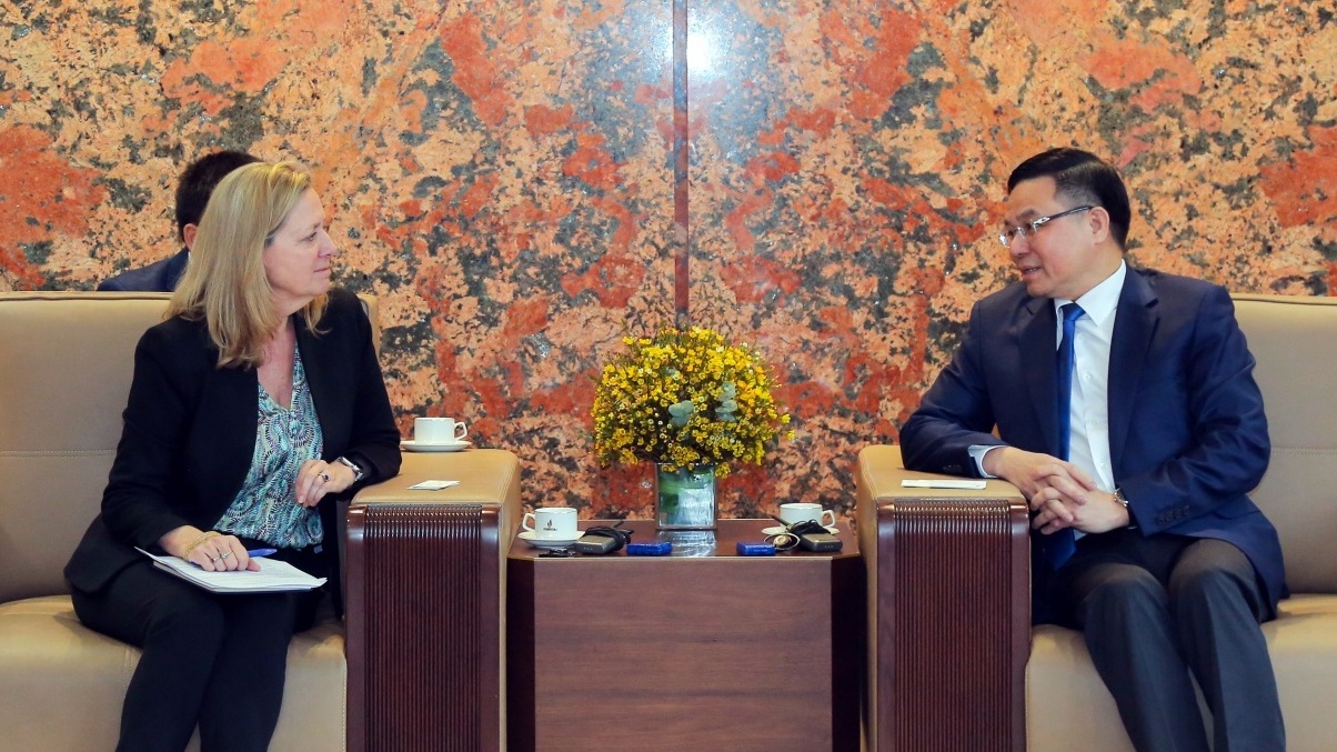 Chủ tịch HĐTV Petrovietnam Lê Mạnh Hùng tiếp Giám đốc World Bank tại Việt Nam