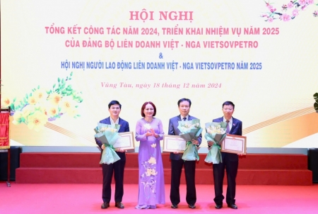 Vietsovpetro tổ chức Hội nghị Tổng kết công tác Đảng năm 2024 và Hội nghị Người lao động năm 2025