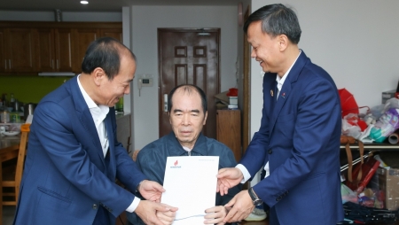 Hội CCB Tập đoàn thăm hỏi, tri ân đồng chí Nguyễn Văn Minh