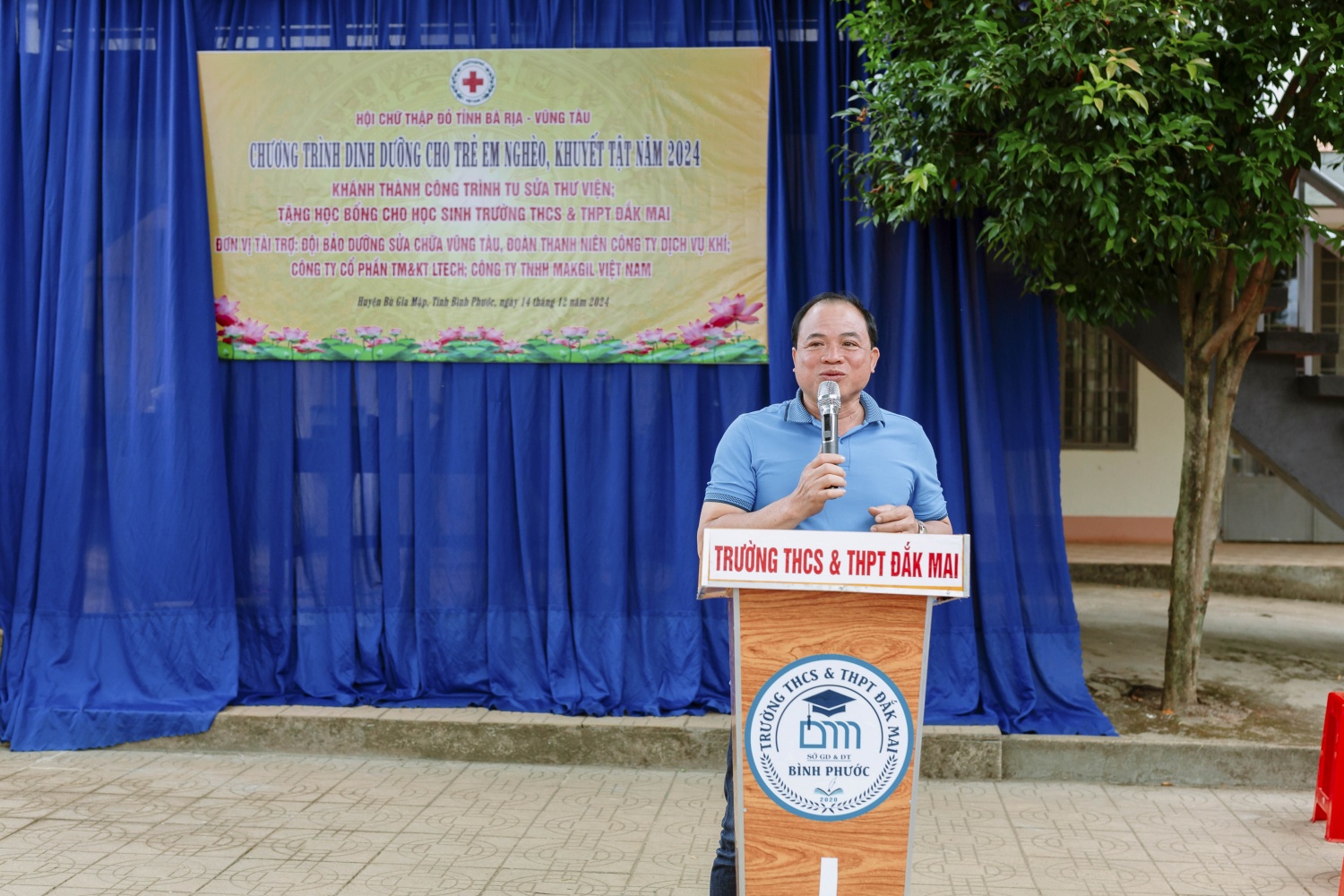 ông Nguyễn Thanh Bá – Đội trưởng Đội BDSC Vũng Tàu, bày tỏ niềm vinh dự khi được chung tay cùng nhà trường trong hành trình nâng cao chất lượng giáo dục