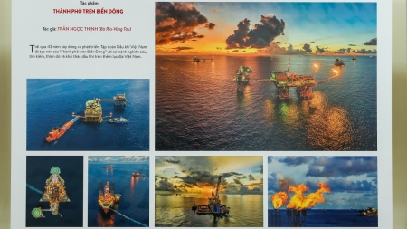 "Thành phố trên Biển Đông" của Trần Ngọc Thịnh (Vietsovpetro) đoạt giải cao tại Cuộc thi ảnh "Khoảnh khắc vàng" năm 2024
