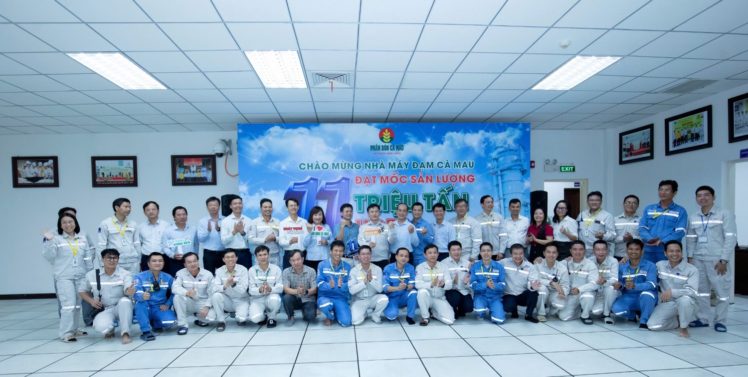 Nhà máy Đạm Cà Mau cán mốc sản lượng 11 triệu tấn Urê